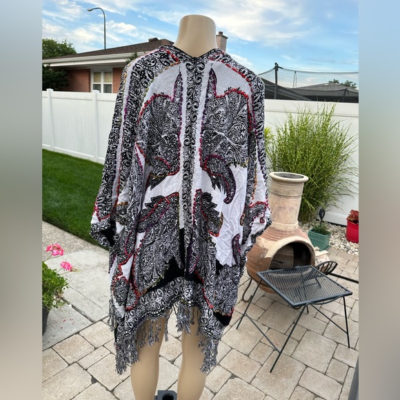 White Label multicolored embroidered cardigan one size - Picture 3 of 6